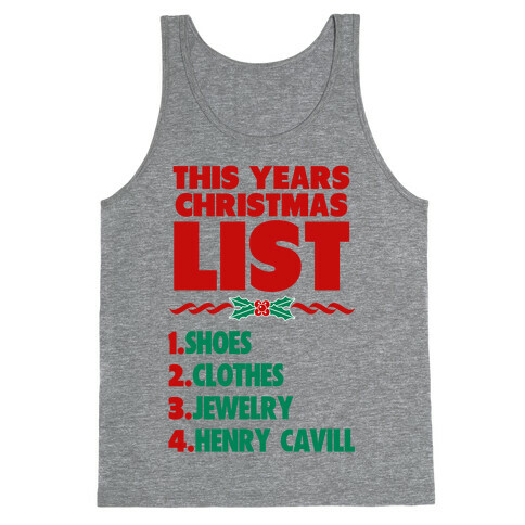Henry is on my List Tank Top