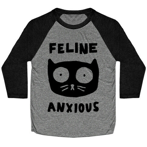 Feline Anxious Baseball Tee