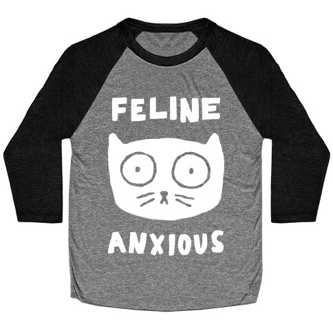 Feline Anxious Baseball Tee