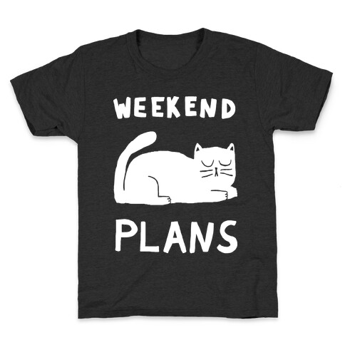 Weekend Plans Cat Kids T-Shirt