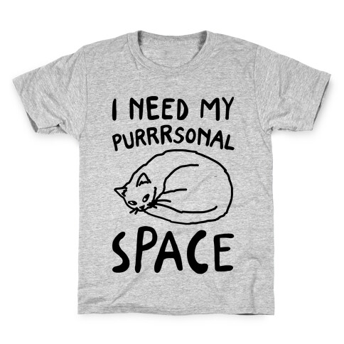 I Need My Purrrsonal Space Kids T-Shirt