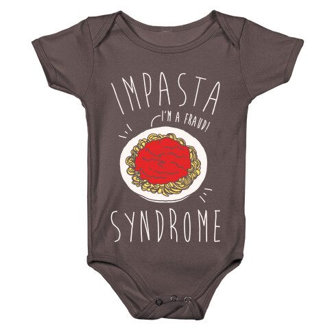 Impasta Syndrome Parody White Print Baby One-Piece