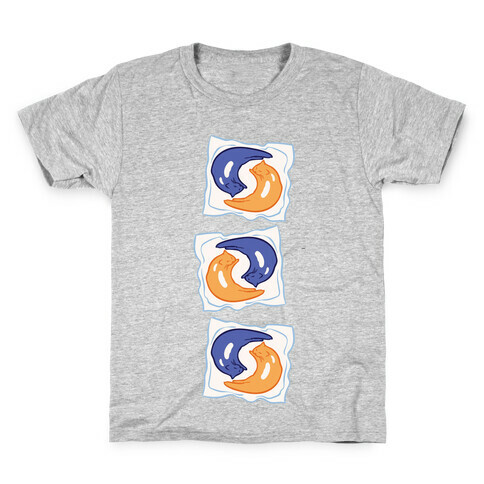 Tide Pod Cats Parody White Print Kids T-Shirt