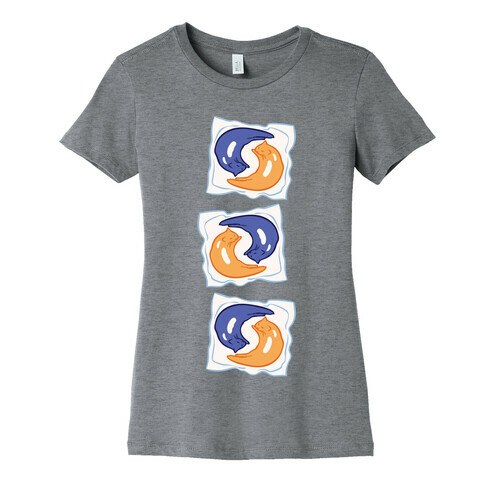 Tide Pod Cats Parody White Print Womens T-Shirt