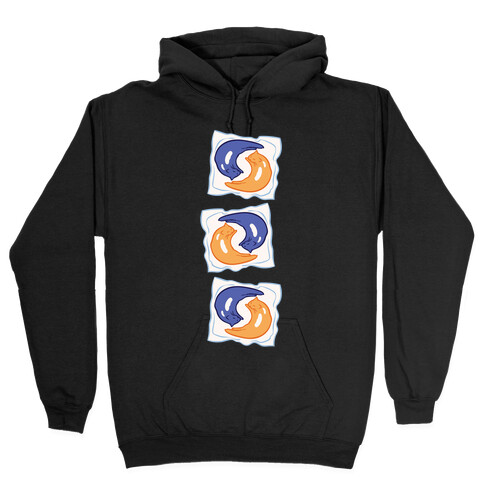 Tide Pod Cats Parody White Print Hooded Sweatshirt