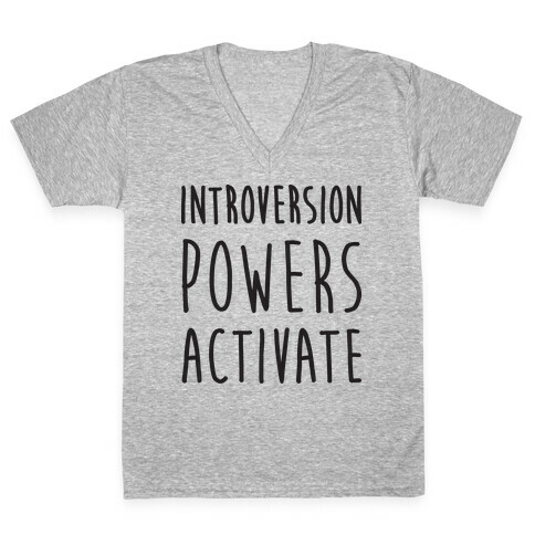 Introversion Powers Activate V-Neck Tee Shirt