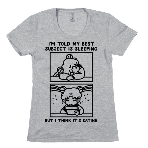 My Best Subject is Sleeping Womens T-Shirt