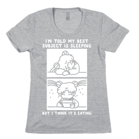 My Best Subject is Sleeping Womens T-Shirt