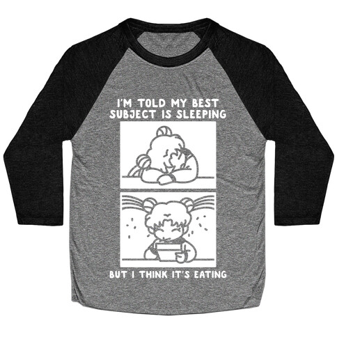 My Best Subject is Sleeping Baseball Tee