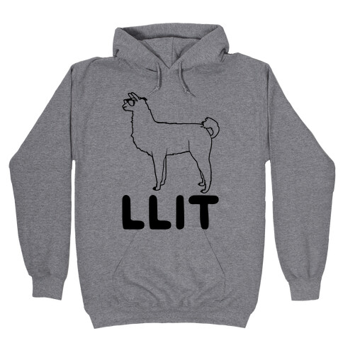 Llit Llama Parody Hooded Sweatshirt