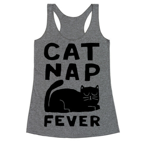 Cat Nap Fever Racerback Tank Top