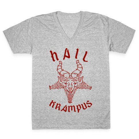 Hail Krampus V-Neck Tee Shirt