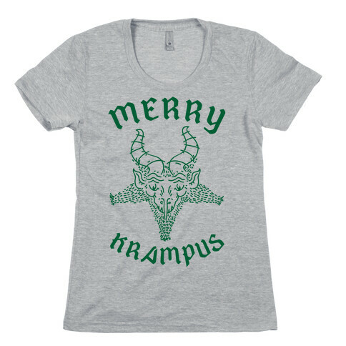 Merry Krampus Womens T-Shirt