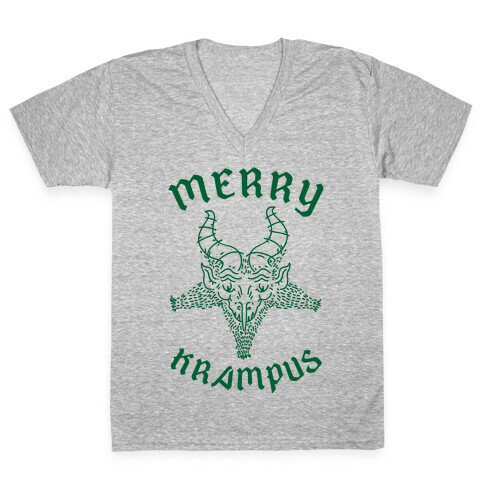 Merry Krampus V-Neck Tee Shirt