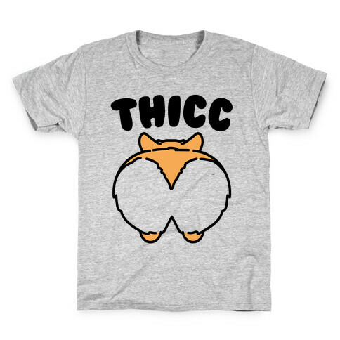 Thicc Corgi Butt Parody Kids T-Shirt