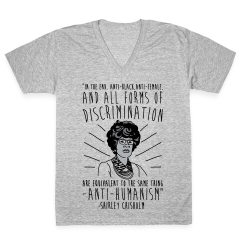 Shirley Chisholm  V-Neck Tee Shirt