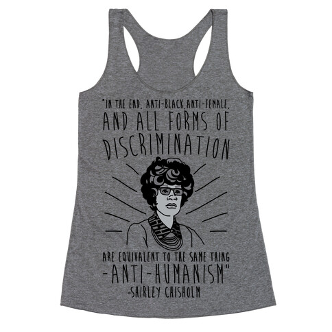 Shirley Chisholm  Racerback Tank Top