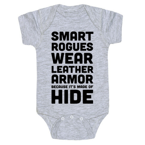 Smart Rogues Wear Leather Armor Baby One-Piece