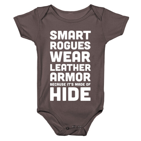 Smart Rogues Wear Leather Armor Baby One-Piece