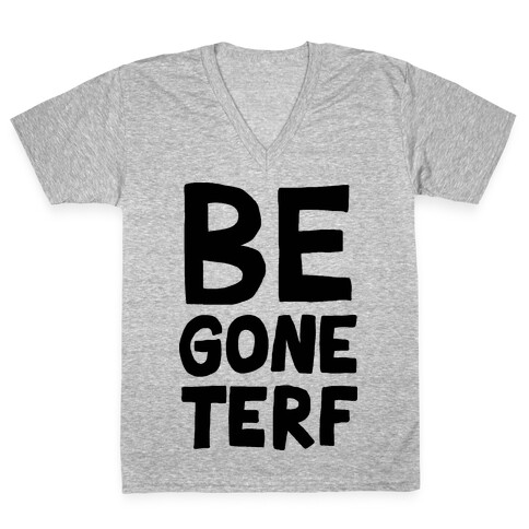 Begone TERF V-Neck Tee Shirt