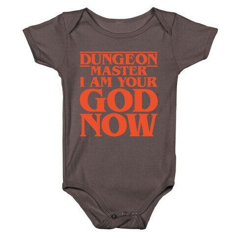 Dungeon Master I Am Your God Now White Print Baby One-Piece