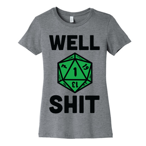 Well Shit Crit Fail Womens T-Shirt