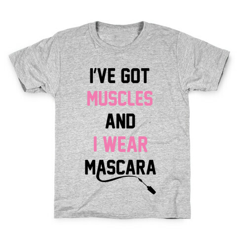 Muscles and Mascara Kids T-Shirt