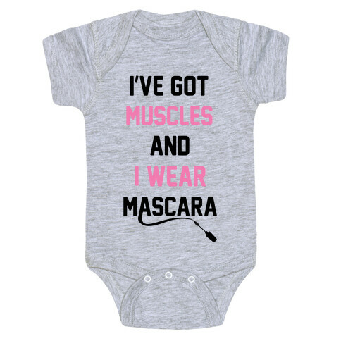 Muscles and Mascara Baby One-Piece