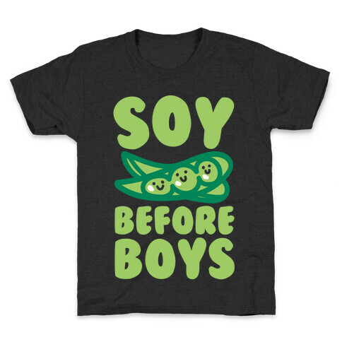 Soy Before Boys White Print Kids T-Shirt