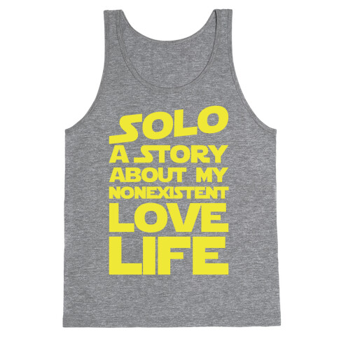 Solo Parody White Print Tank Top