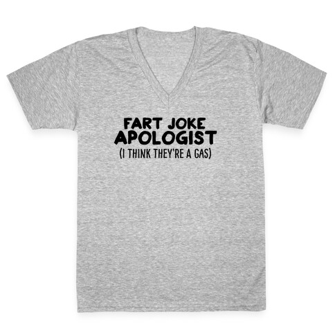 Fart Joke Apologist V-Neck Tee Shirt