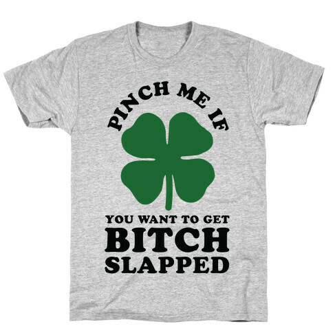 Pinch Me If You Want to Get Bitch Slapped T-Shirt