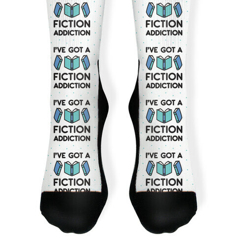 I've Got A Fiction Addiction Sock