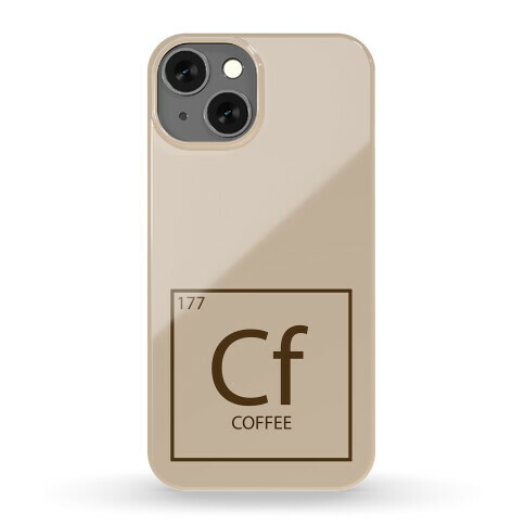 Coffee Periodic Element Phone Case