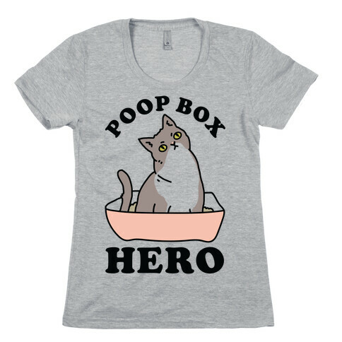 Poop Box Hero Womens T-Shirt