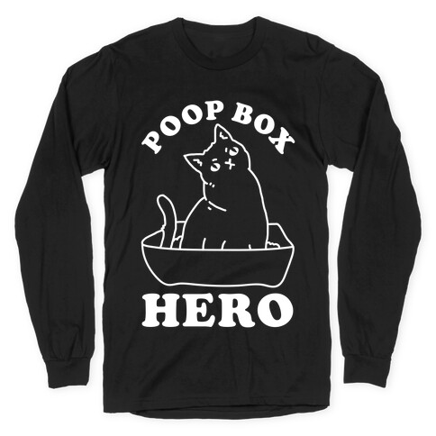 Poop Box Hero Long Sleeve T-Shirt