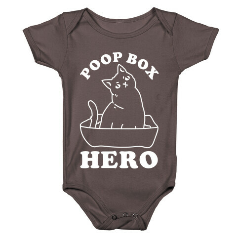 Poop Box Hero Baby One-Piece