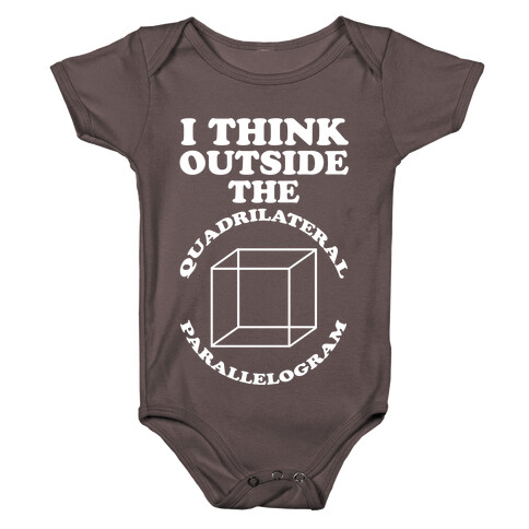 I Think Outside the Quadrilateral Parallelogram  Baby One-Piece