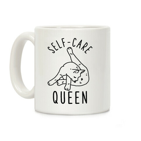 Self-Care Cat Coffee Mug