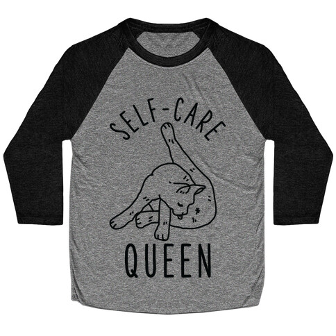 Self-Care Cat Baseball Tee