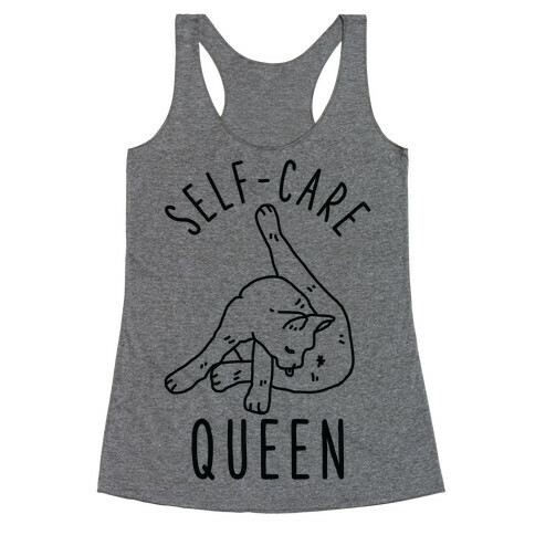 Self-Care Cat Racerback Tank Top