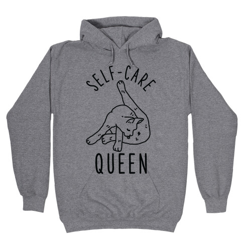 Self-Care Cat Hooded Sweatshirt