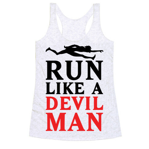 Run Like A Devilman Racerback Tank Top