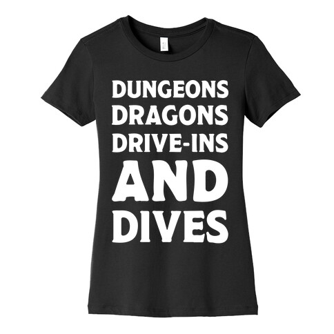 Dungeons Dragons Drive-ins And Dives Womens T-Shirt