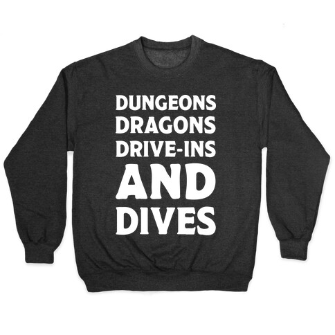 Dungeons Dragons Drive-ins And Dives Pullover