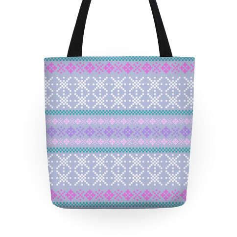 Sweater Pattern Print Tote