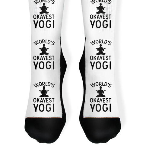 World's Okayest Yogi Sock