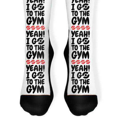 Yeah I Go To The Gym Sock