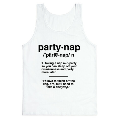Party Nap Definition Tank Top