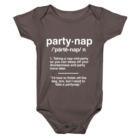 Party Nap Definition Baby One-Piece